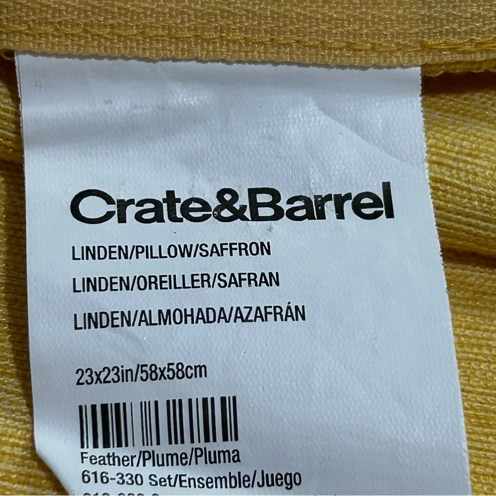 Crate&Barrel two saffron